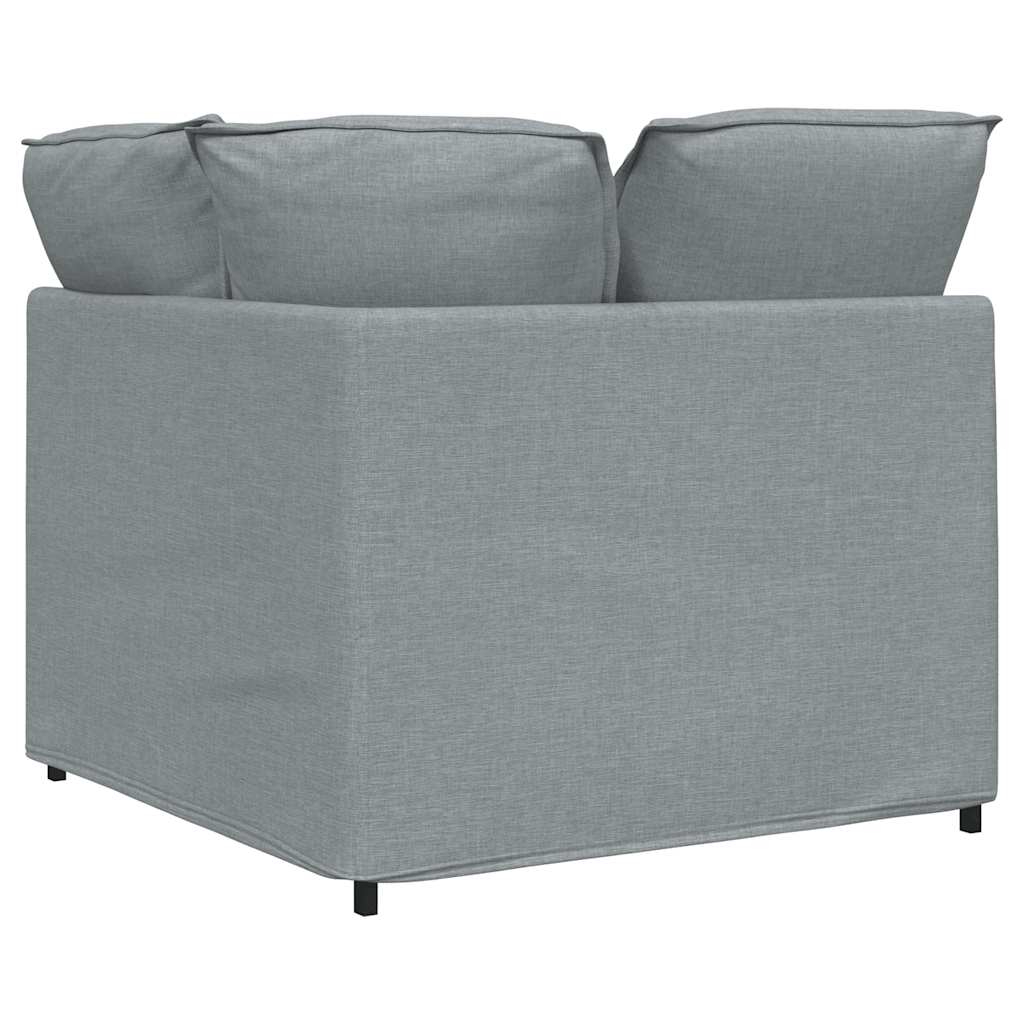 modulsofa hjørnemodul med hynder 100 cm lysegrå