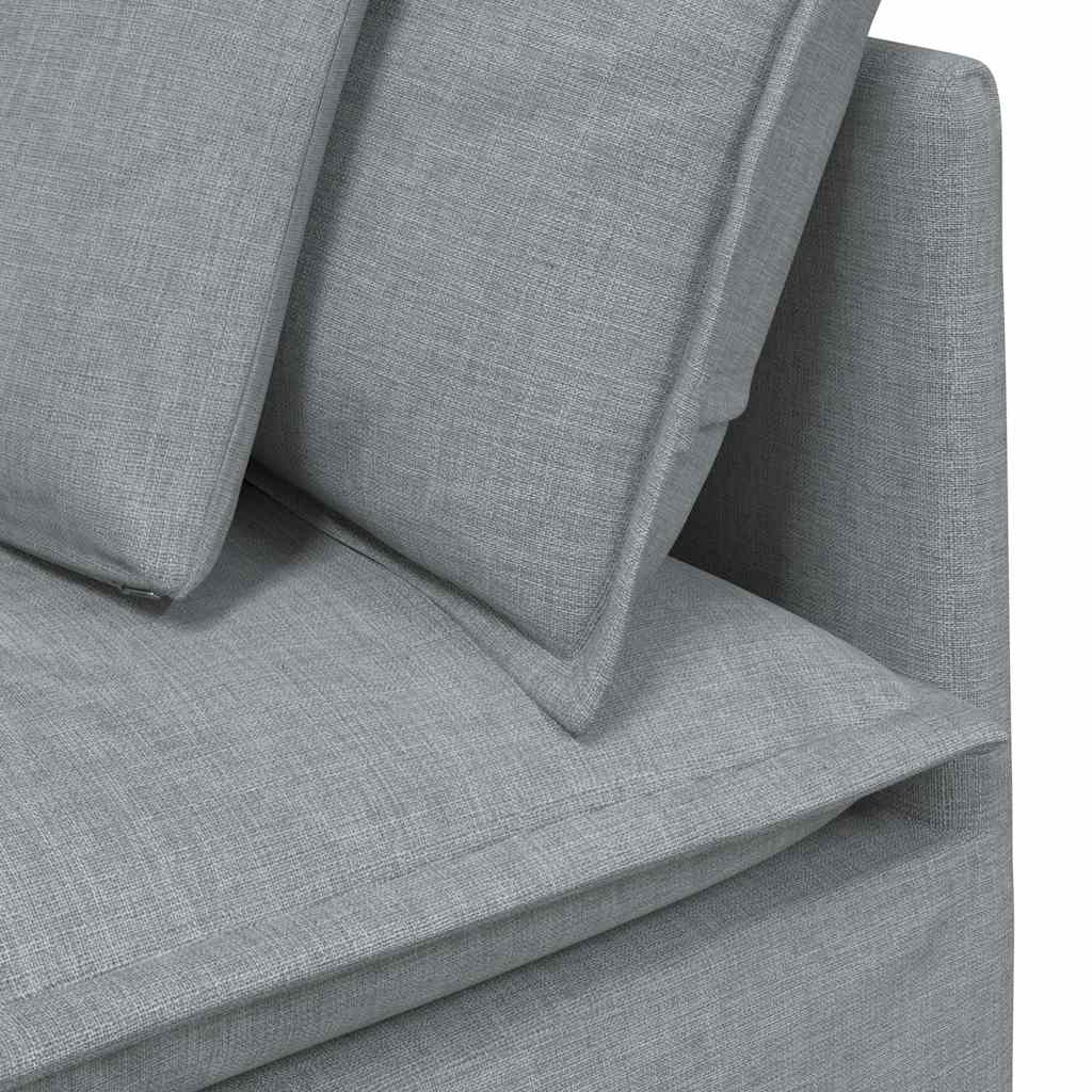 modulsofa hjørnemodul med hynder 100 cm lysegrå