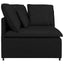 modulsofa hjørnemodul med hynder 100 cm sort