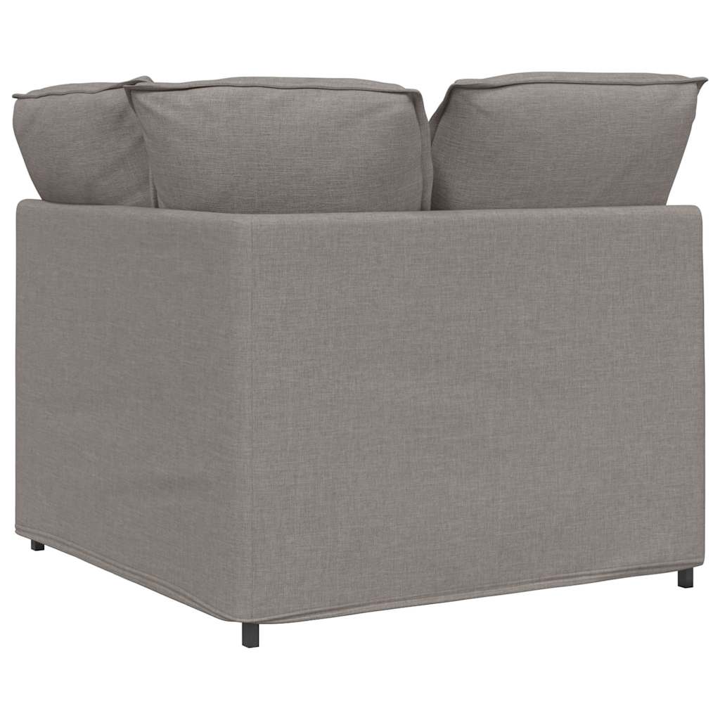 modulsofa hjørnemodul med hynder 100 cm gråbrun
