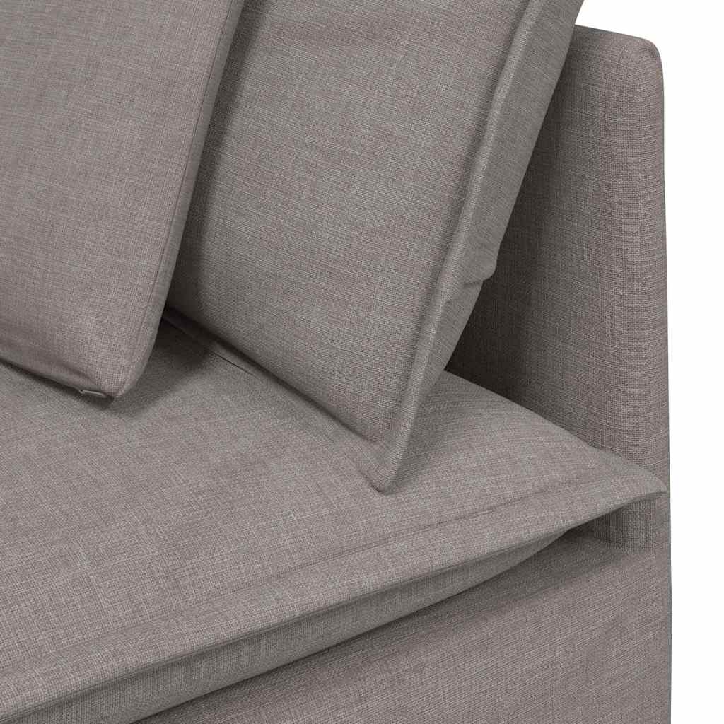 modulsofa hjørnemodul med hynder 100 cm gråbrun