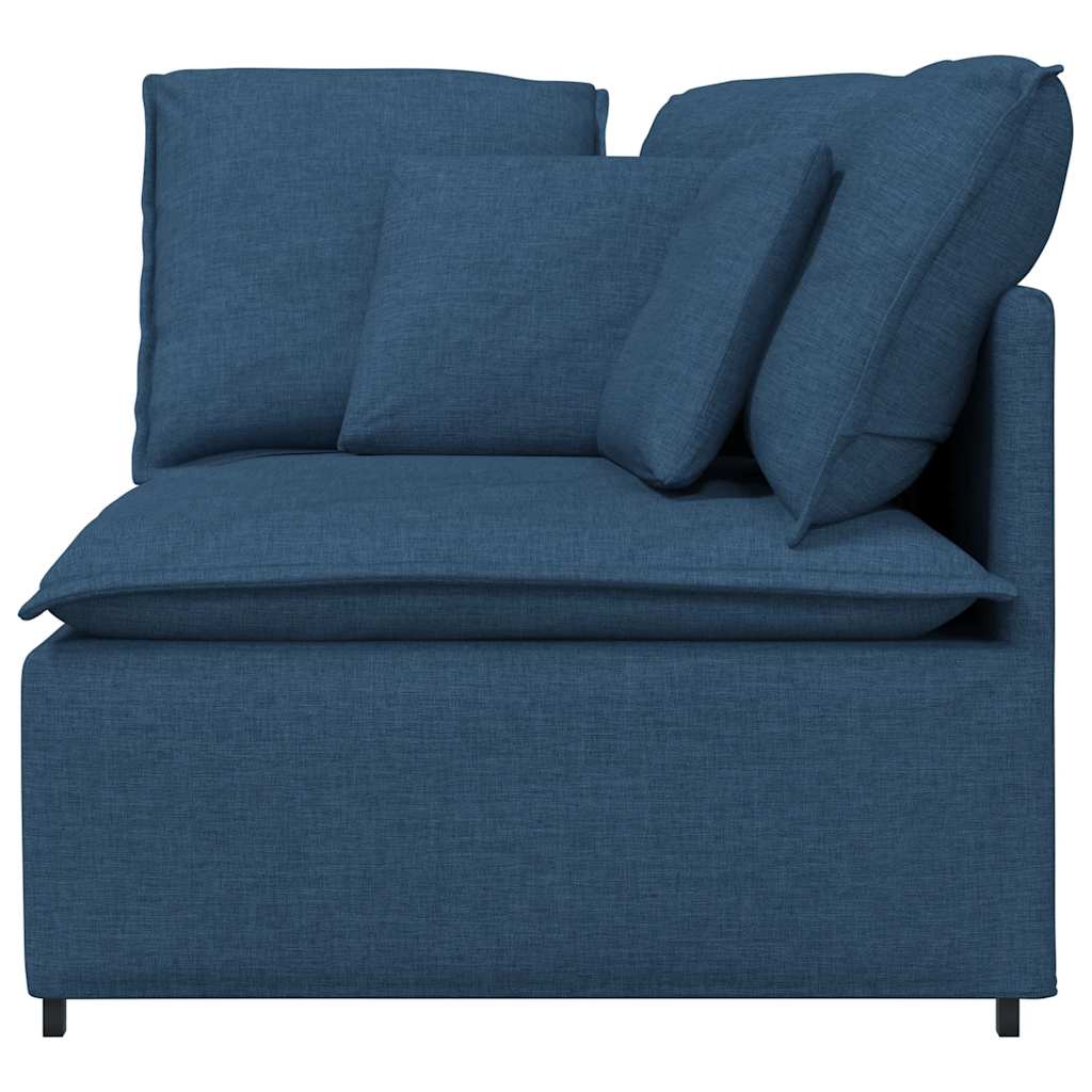 modulsofa hjørnemodul med hynder 100 cm blå