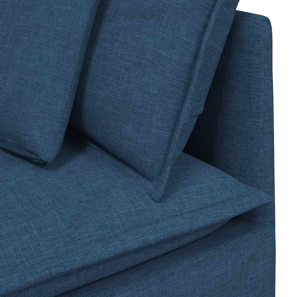 modulsofa hjørnemodul med hynder 100 cm blå