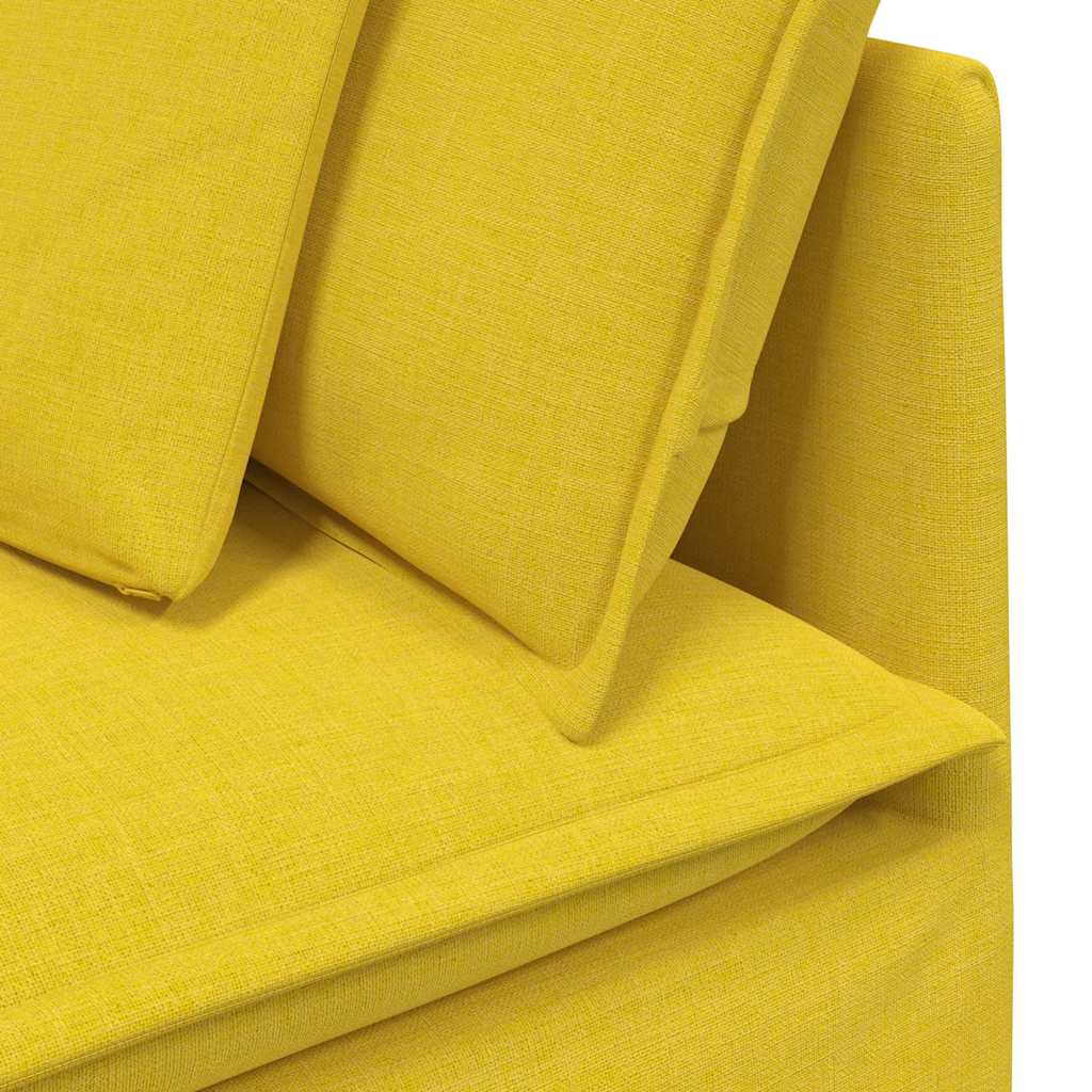 modulsofa hjørnemodul med hynder 100 cm lysegul
