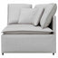 modulsofa hjørnemodul med hynder 100 cm skygrå