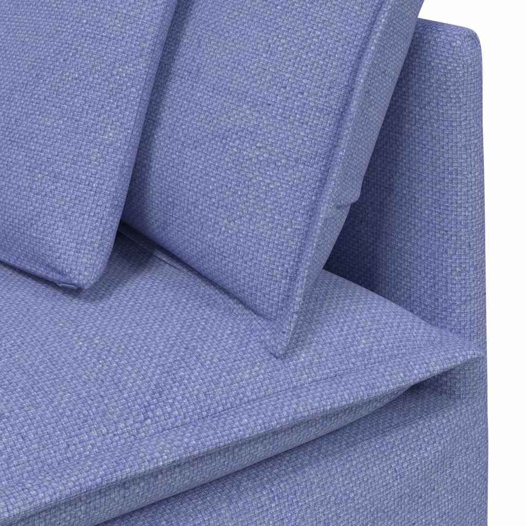 modulsofa hjørnemodul med hynder 100 cm jeansblå