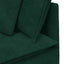 modulsofa hjørnemodul med hynder 100 cm mørkegrøn