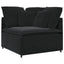 modulsofa hjørnemodul med hynder 100 cm sort