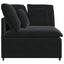 modulsofa hjørnemodul med hynder 100 cm sort