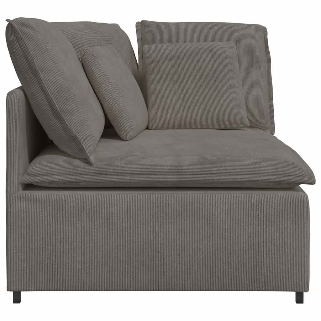 modulsofa hjørnemodul med hynder 100 cm lysegrå