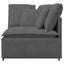 modulsofa hjørnemodul med hynder 100 cm mørkegrå