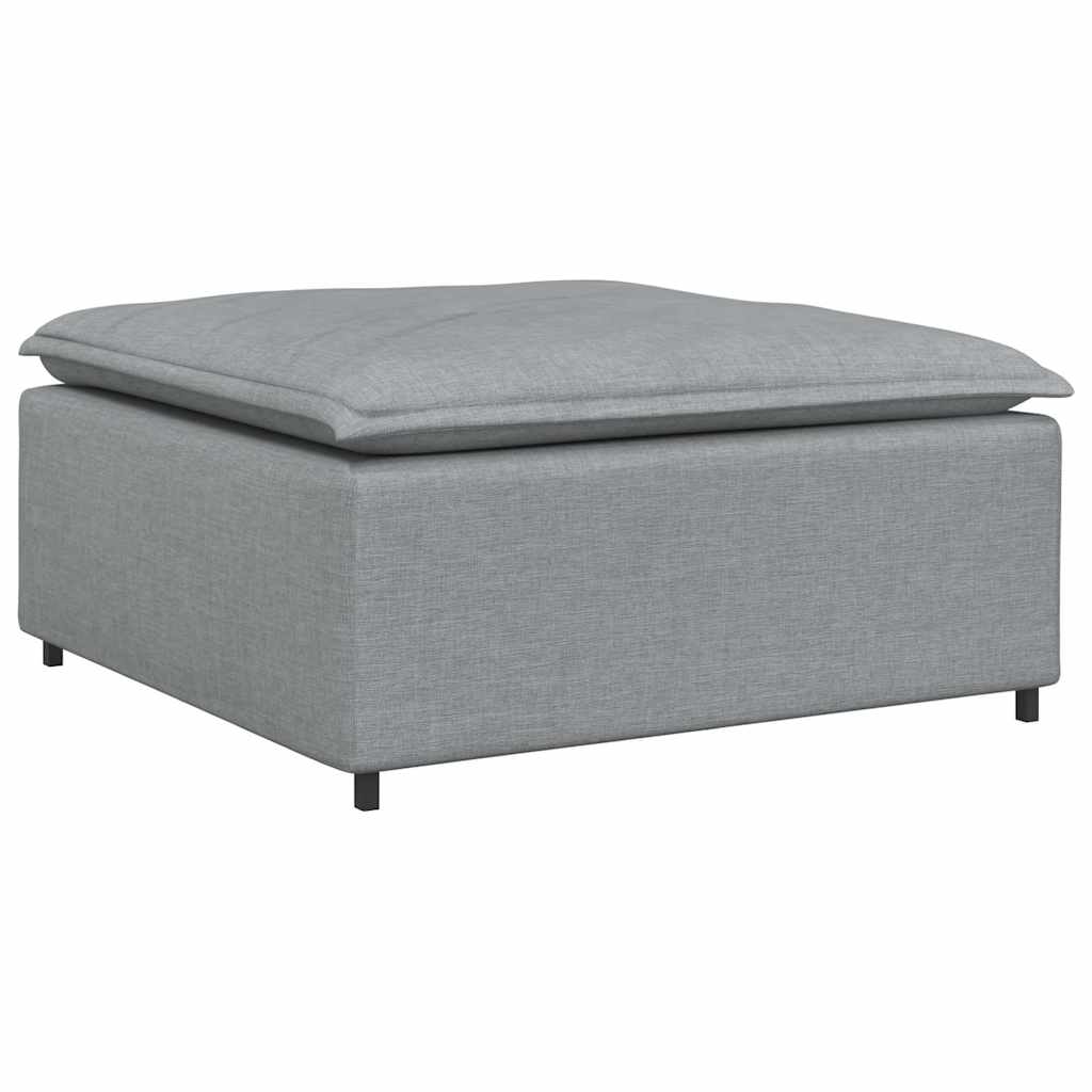 modulær sofa fodskammel lysegrå 100x100x48 cm
