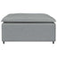 modulær sofa fodskammel lysegrå 100x100x48 cm