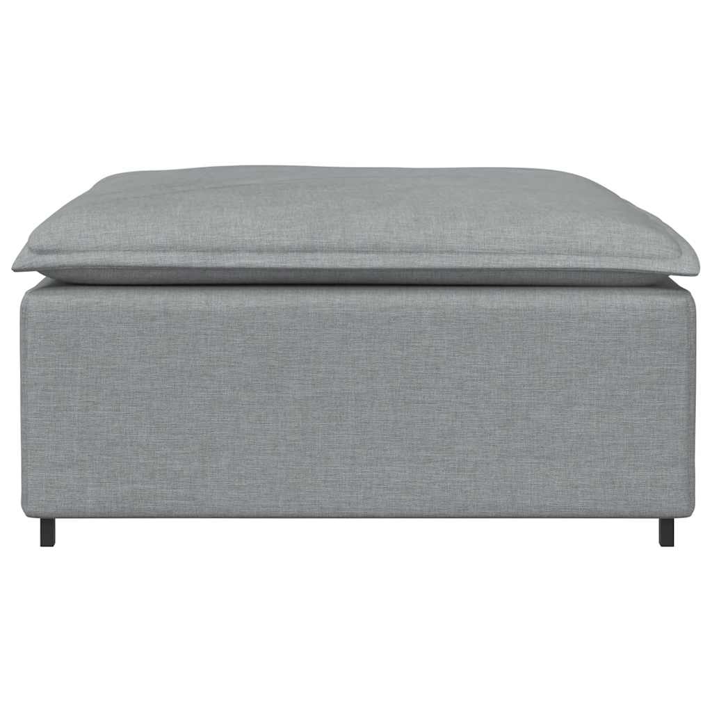 modulær sofa fodskammel lysegrå 100x100x48 cm