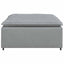 modulær sofa fodskammel lysegrå 100x100x48 cm