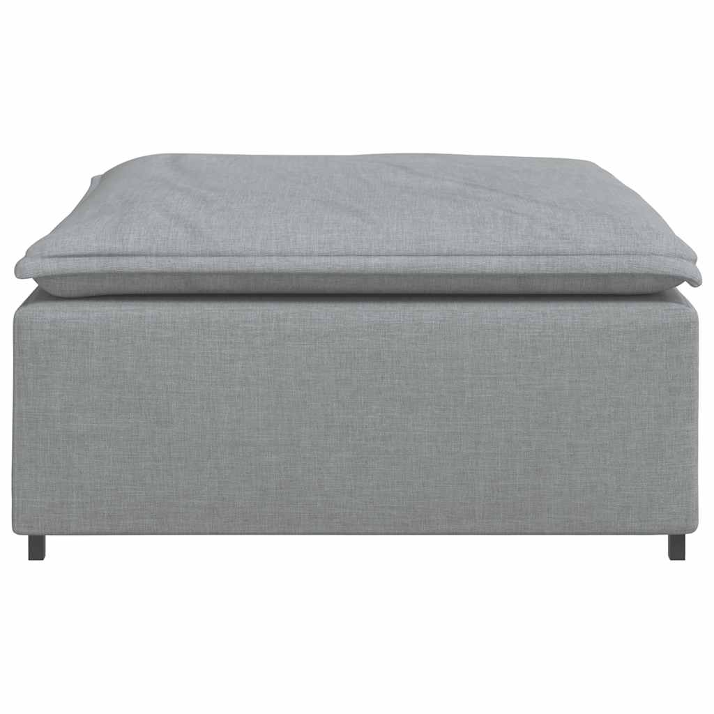 modulær sofa fodskammel lysegrå 100x100x48 cm
