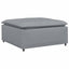modulær sofa fodskammel lysegrå 100x100x48 cm