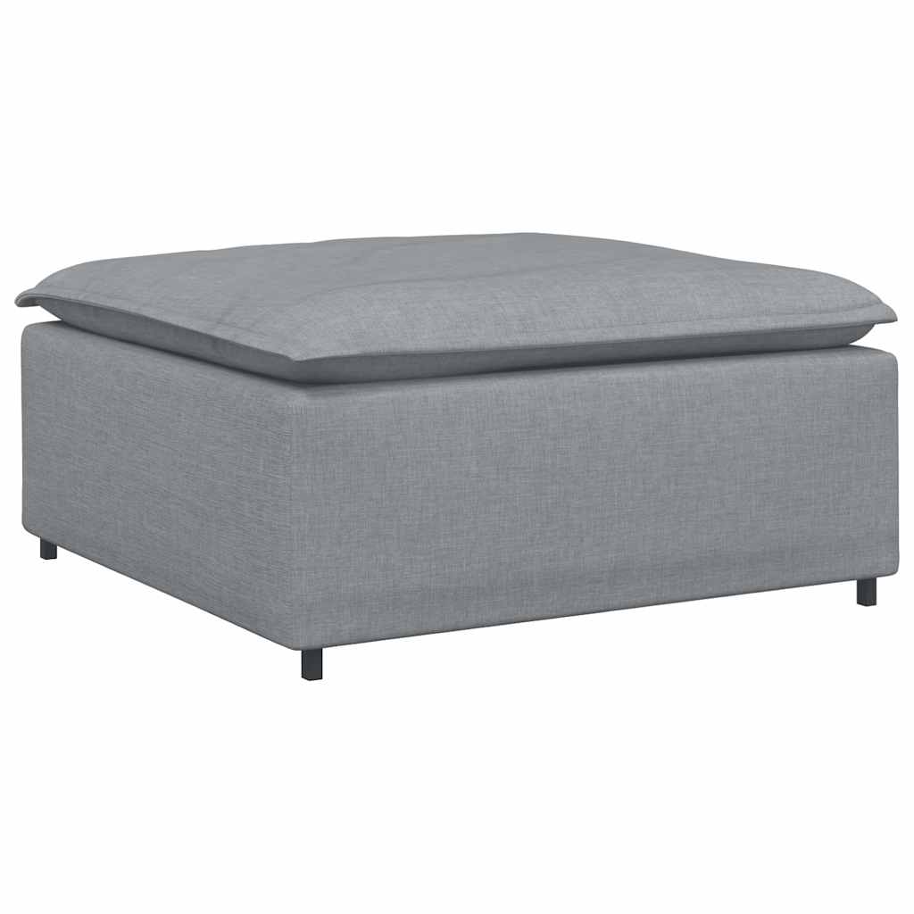 modulær sofa fodskammel lysegrå 100x100x48 cm