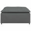 modulær sofa fodskammel modul mørkegrå 100x100x48 cm