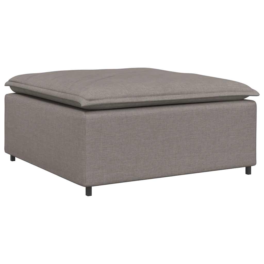 modulær sofa fodskammel taupe 100x100x48 cm