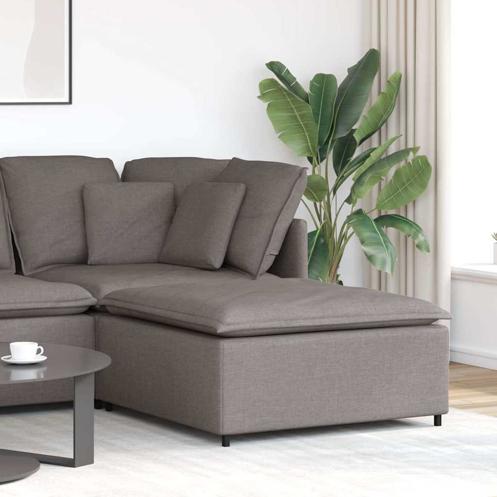 modulær sofa fodskammel taupe 100x100x48 cm