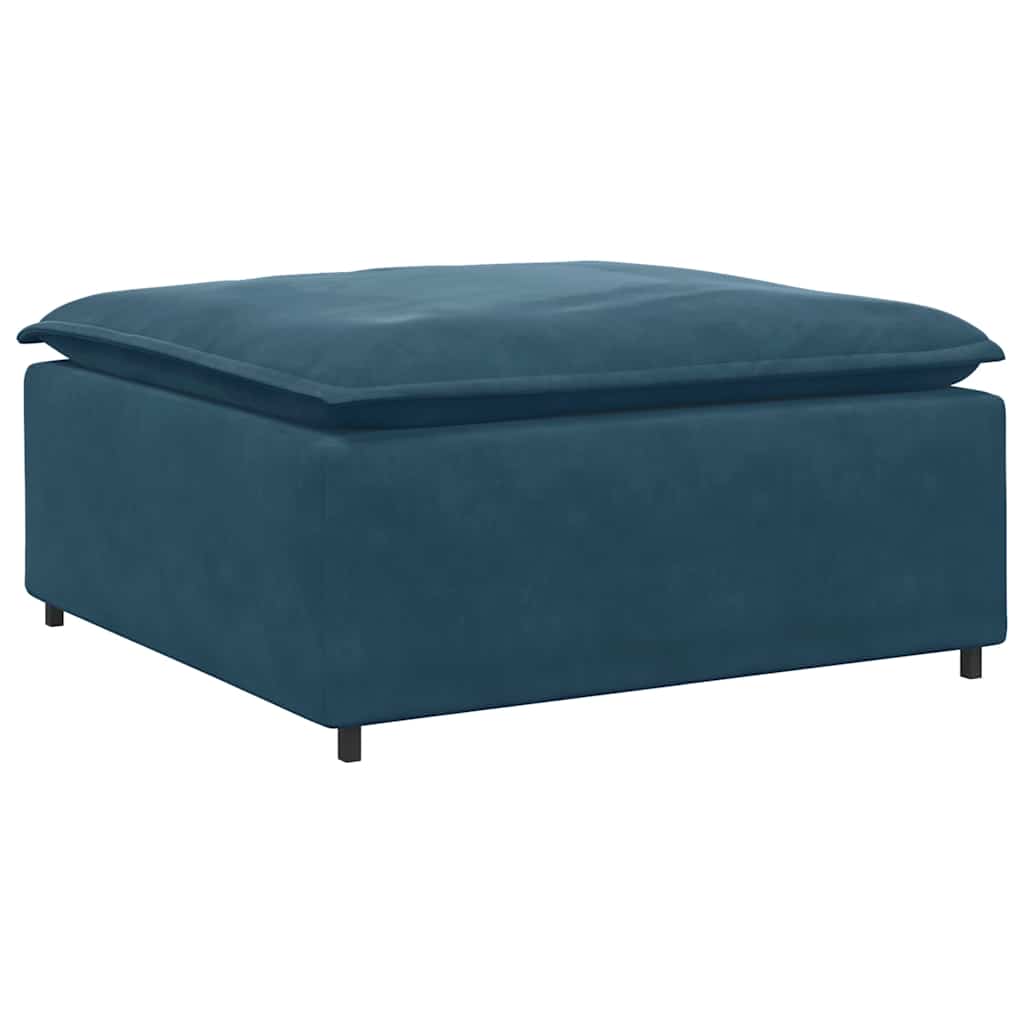 modulær sofa fodskammel modul 100x100x48 cm blå