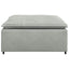 modulær sofa fodskammel modul 100x100x48 cm lysegrå