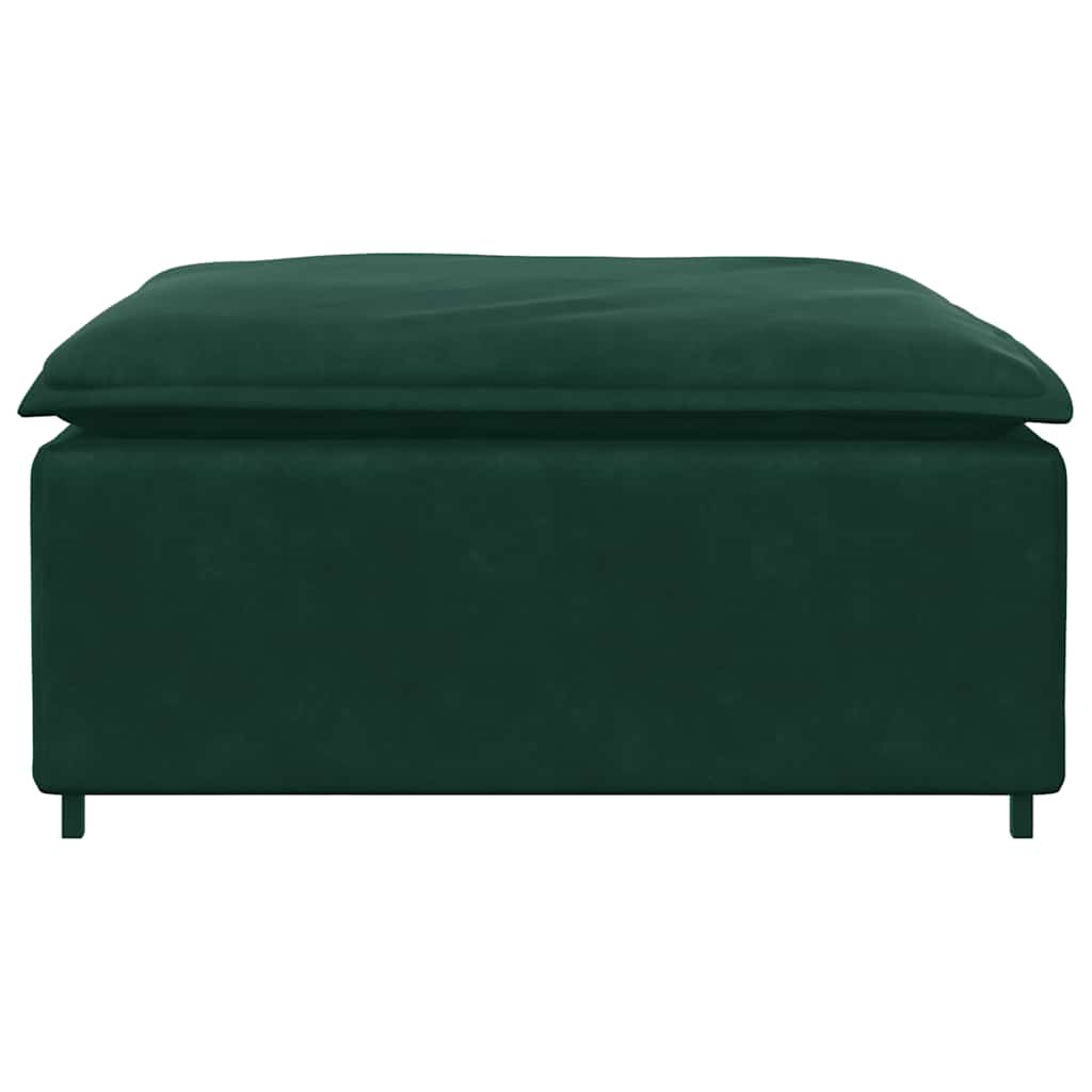 modulær sofa fodskammel modul 100x100x48 cm mørkegrøn