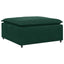 modulær sofa fodskammel modul 100x100x48 cm mørkegrøn