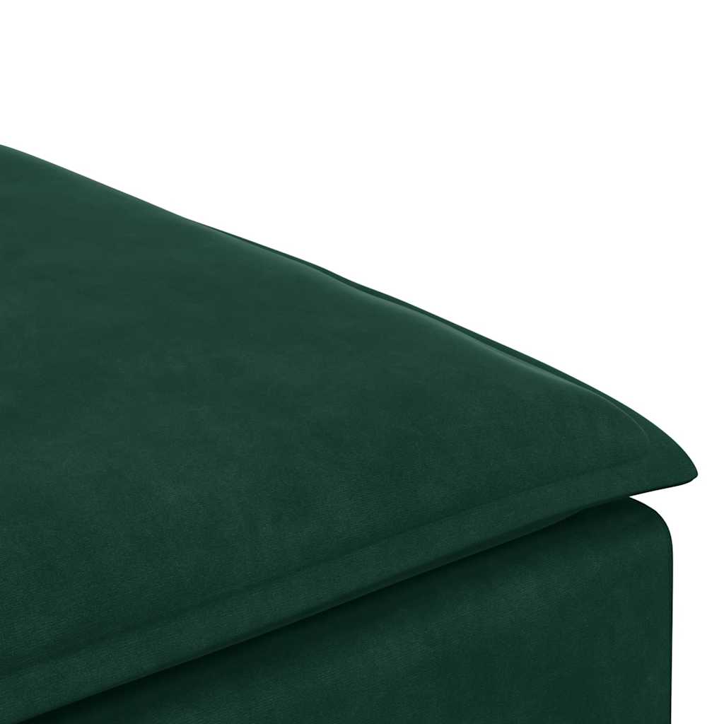 modulær sofa fodskammel modul 100x100x48 cm mørkegrøn