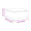 modulær sofa fodskammel modul 100x100x48 cm mørkegrøn