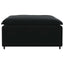 modulær sofa fodskammel modul 100x100x48 cm sort