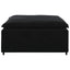 modulær sofa fodskammel modul 100x100x48 cm sort