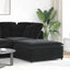 modulær sofa fodskammel modul 100x100x48 cm sort
