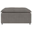 modulær sofa fodskammel modul 100x100x48 cm lysegrå