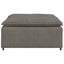 modulær sofa fodskammel modul 100x100x48 cm lysegrå
