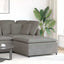 modulær sofa fodskammel modul 100x100x48 cm lysegrå