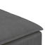 modulær sofa fodskammel modul 100x100x48 cm mørkegrå