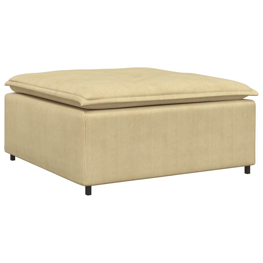 modulær sofa fodskammel modul 100x100x48 cm grågrøn