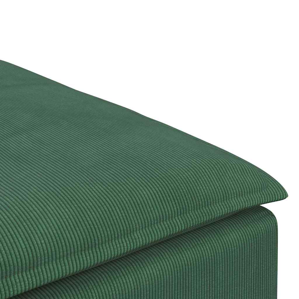 modulær sofa fodskammel modul 100x100x48 cm mørkegrøn