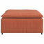 modulær sofa fodskammel modul 100x100x48 cm rød orange