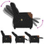 massagestol stof sort