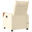 massagestol stof cremefarvet