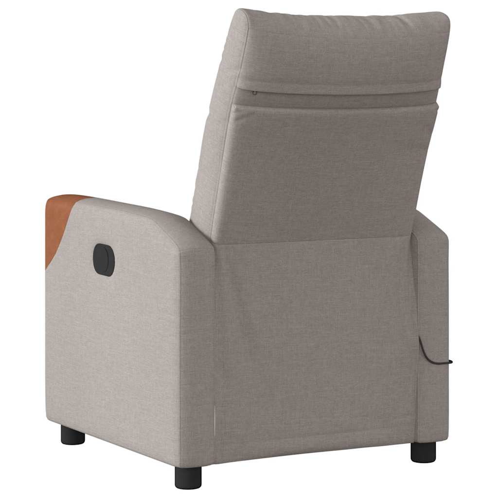 massagestol stof gråbrun