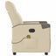 massagestol stof cremefarvet