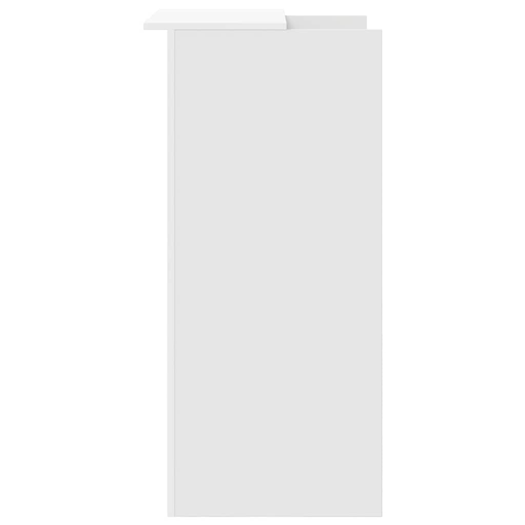 receptionsdisk hvid 55x50x103,5 cm konstrueret træ