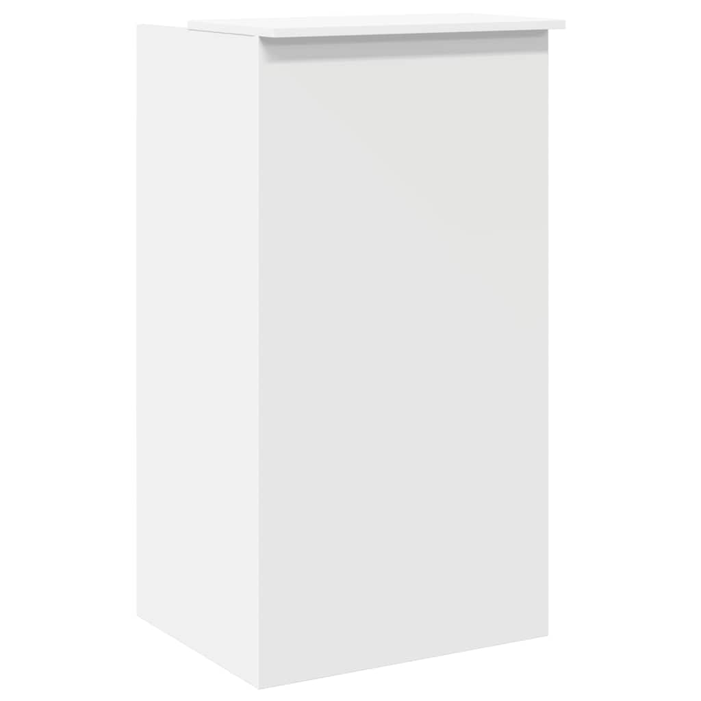 receptionsdisk hvid 55x50x103,5 cm konstrueret træ
