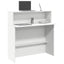 receptionsdisk hvid 100x50x103,5 cm konstrueret træ