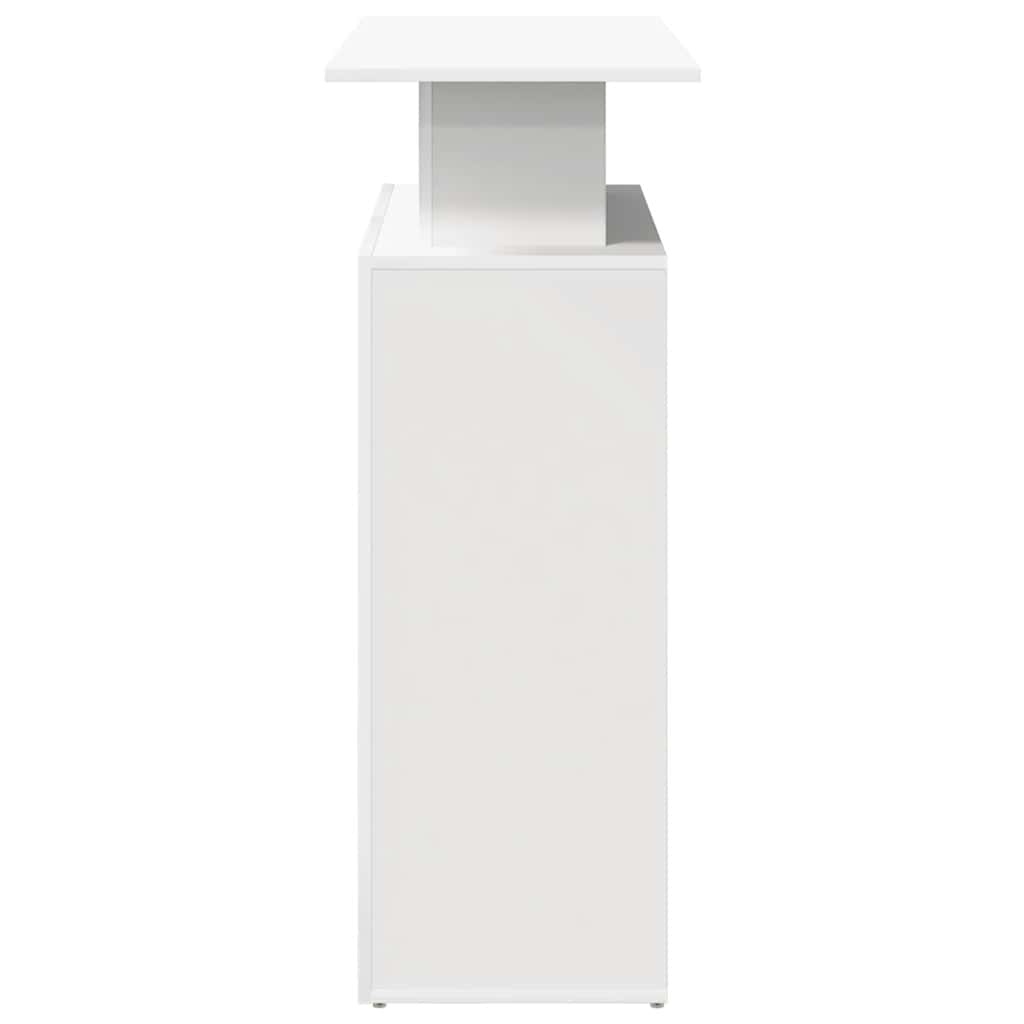 receptionsdisk hvid 100x40x104 cm konstrueret træ