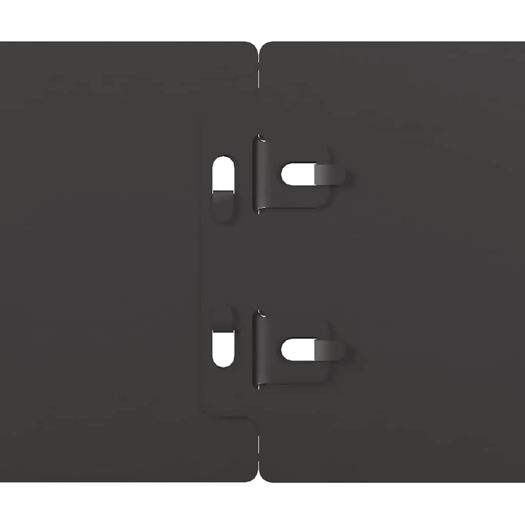 plænekanter 50 stk. 10x103 cm koldvalset stål sort